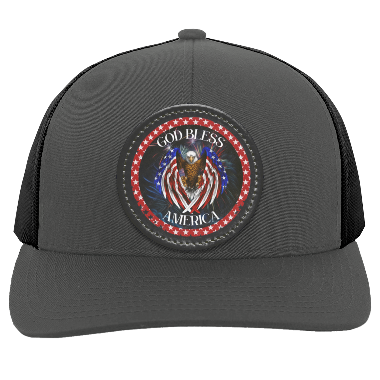 God Bless America (3)Trucker Snap Back - Patch