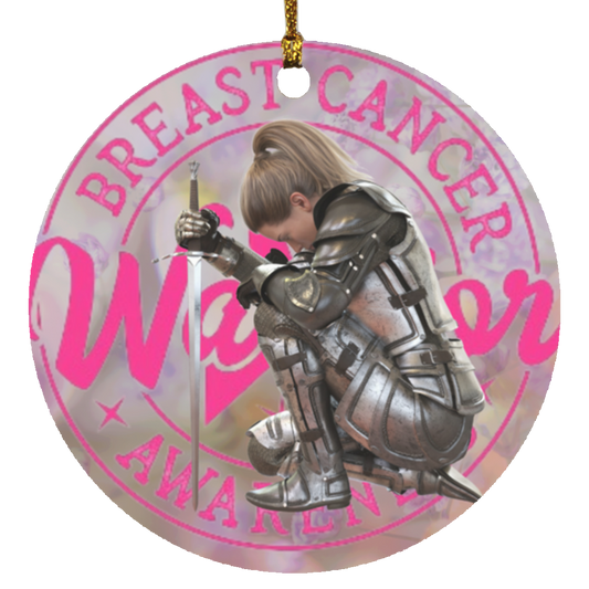 Breast Cancer 3  Circle Ornament