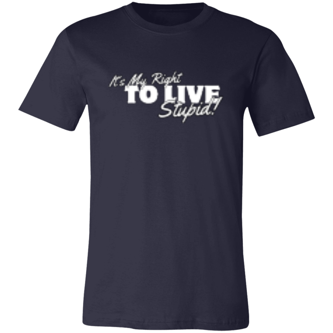 It's my right to Live White (1) 3001C Unisex Jersey Short-Sleeve T-Shirt