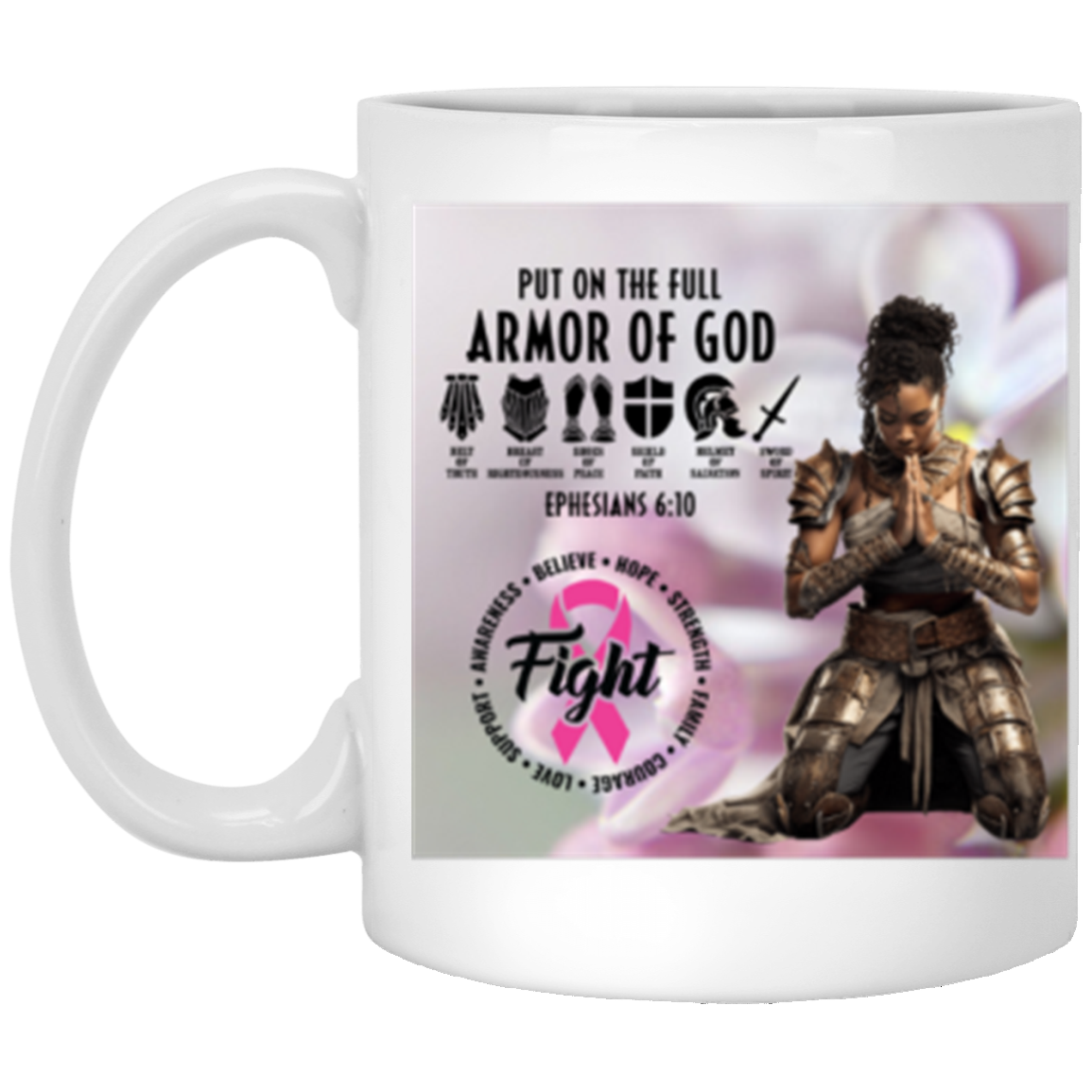 The Full Armor Of God Cozy Plush (3) 11oz White Mug