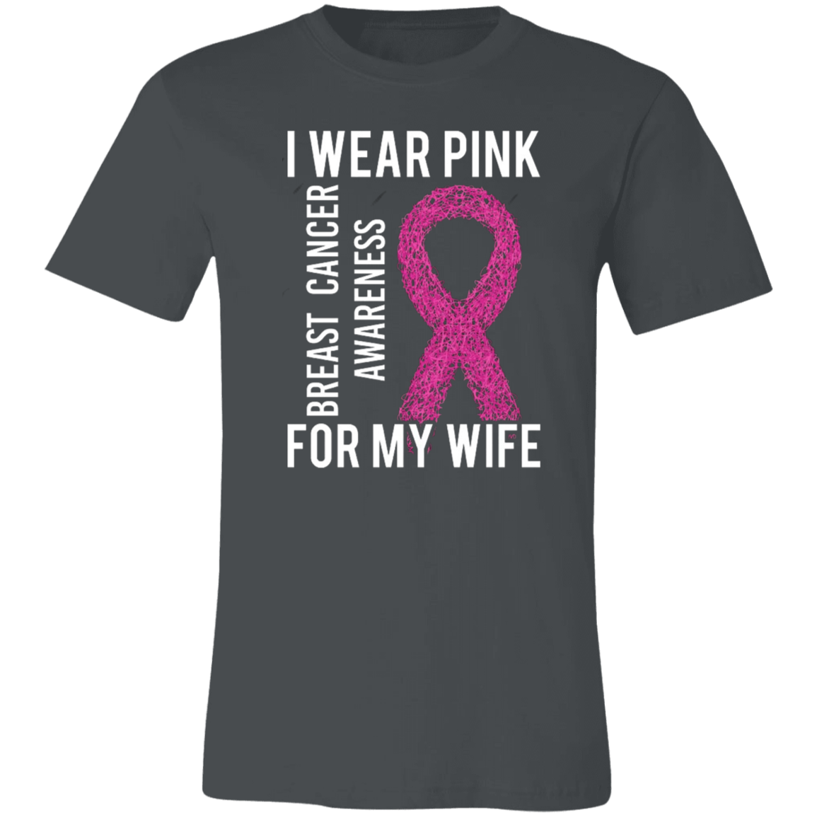 I Wear Pink For My Wife Unisex Jersey Short-Sleeve T-Shirt