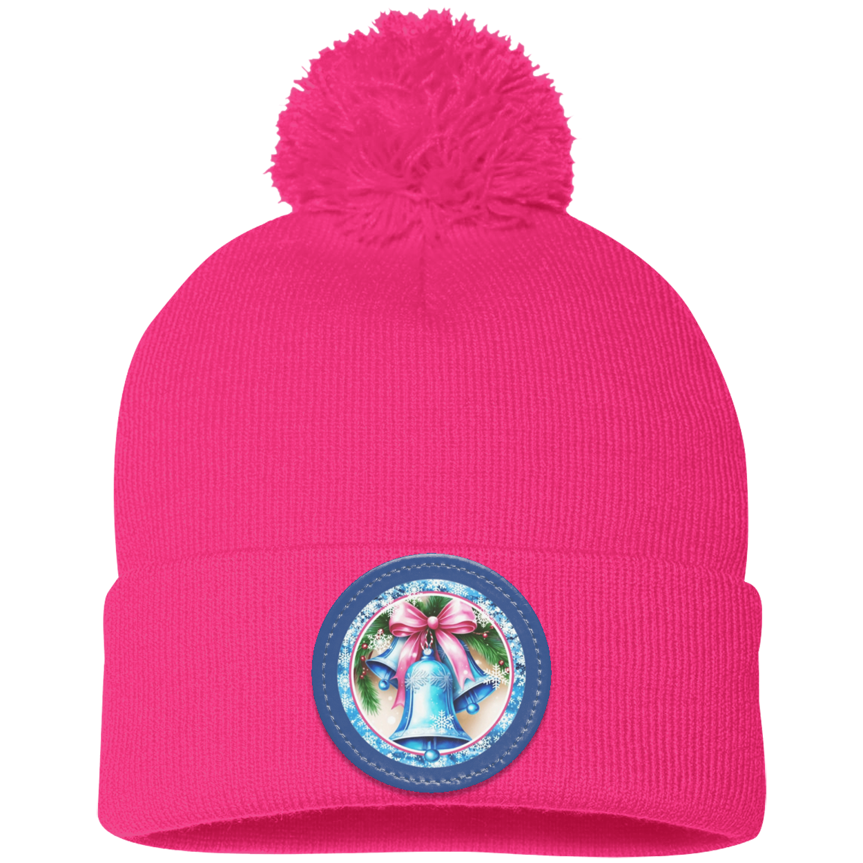 Pastel Bells (2) Pom Pom Knit Cap - Patch