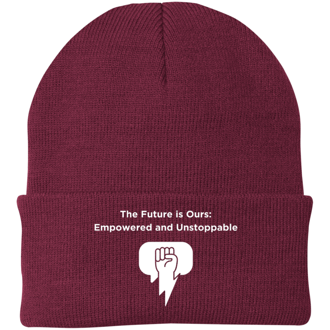 The Future Is Ours Embroidered Knit Cap