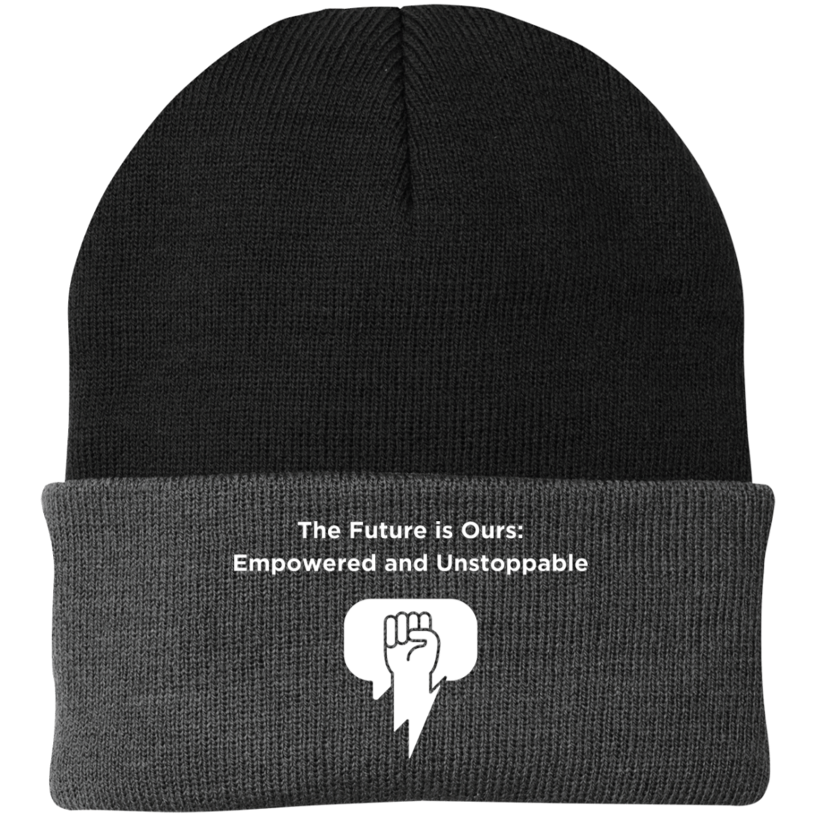 The Future Is Ours Embroidered Knit Cap