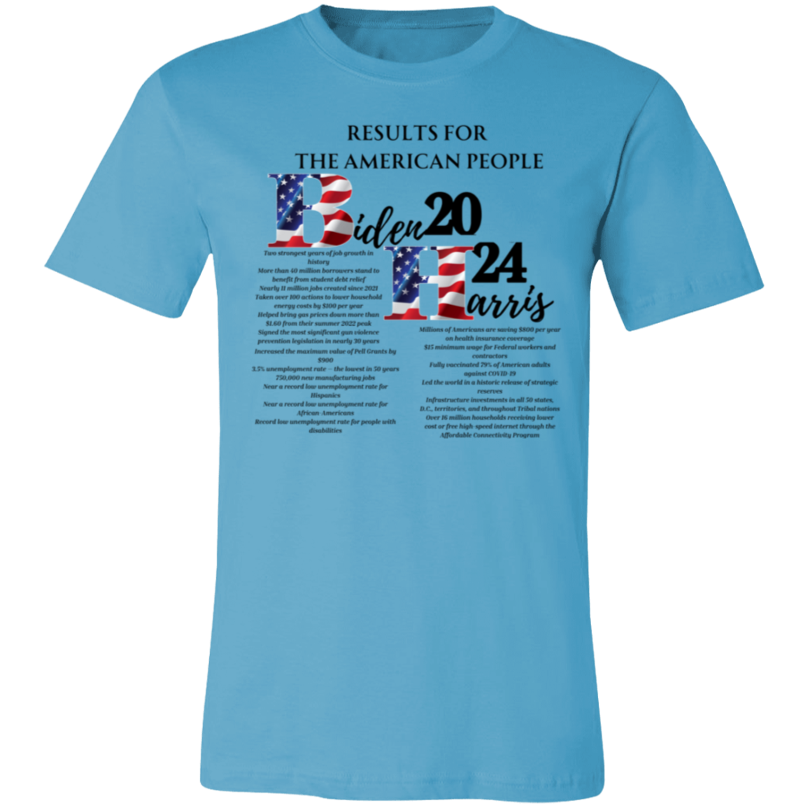 Biden-Harris Results For the American People Short Sleeve T-Shirt