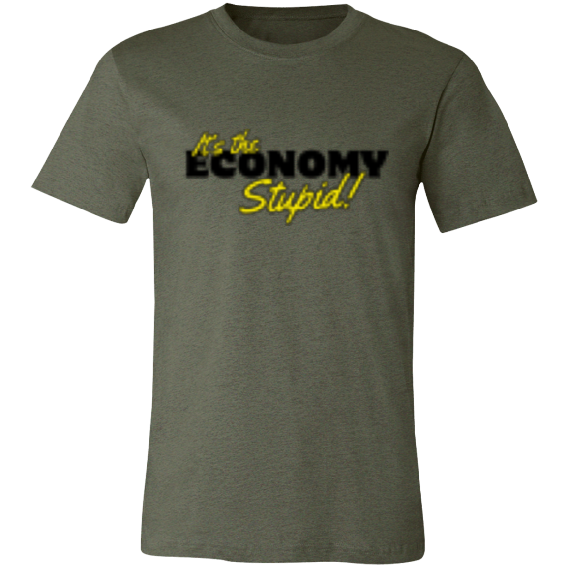 It's the Economy Black 3001C Unisex Jersey Short-Sleeve T-Shirt