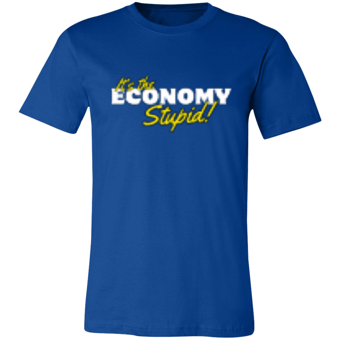 It's the Economy White 3001C Unisex Jersey Short-Sleeve T-Shirt