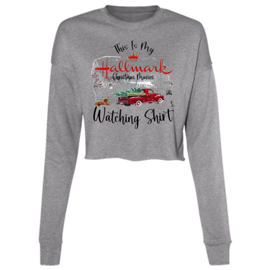 My Movie Watching Shirt -Ladies' Cropped Fleece Crew