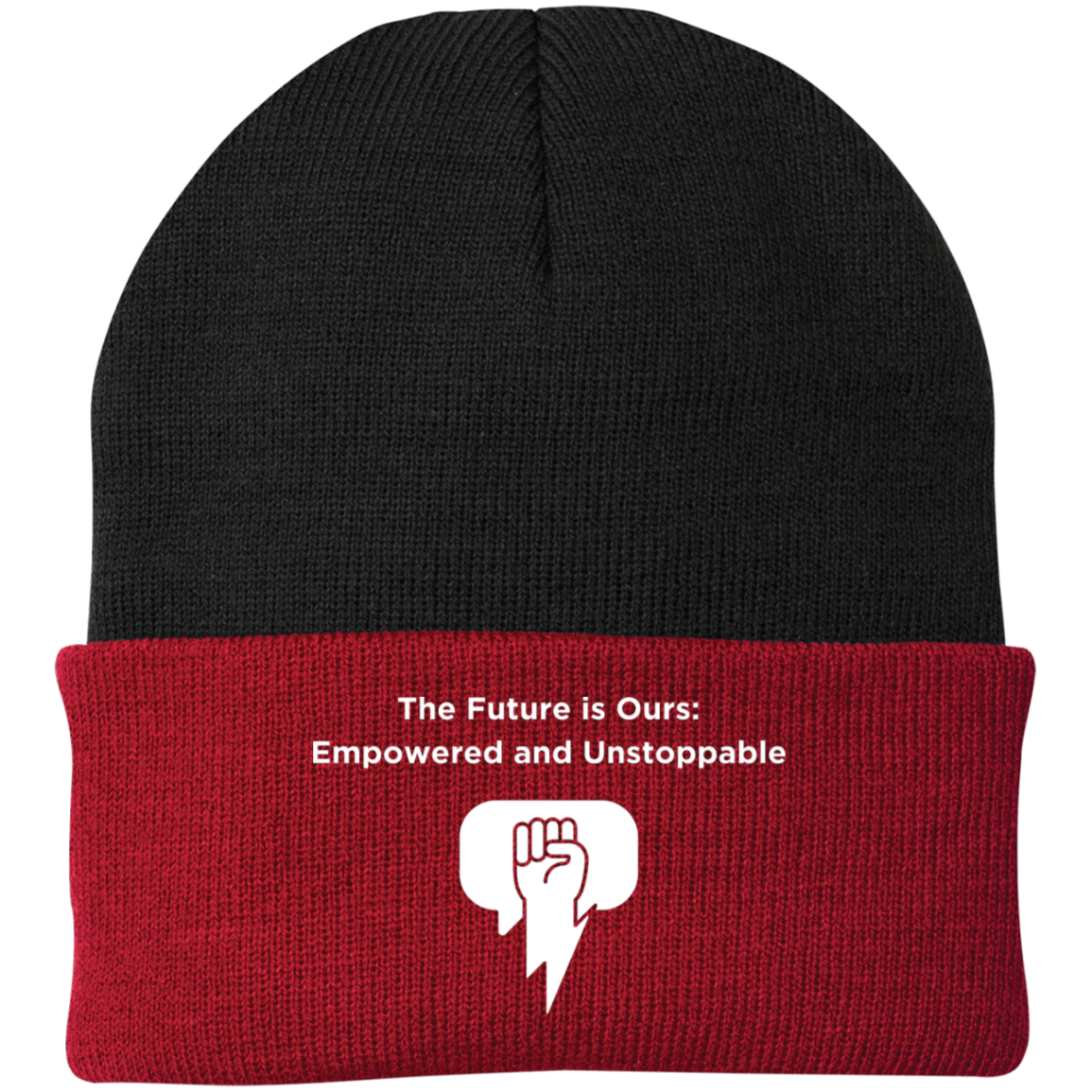 The Future Is Ours Embroidered Knit Cap