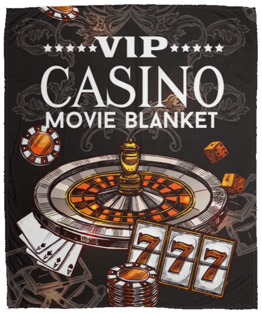 VIP CASINO MOVIE BLANKET-Cozy Plush Fleece Blanket - 50x60