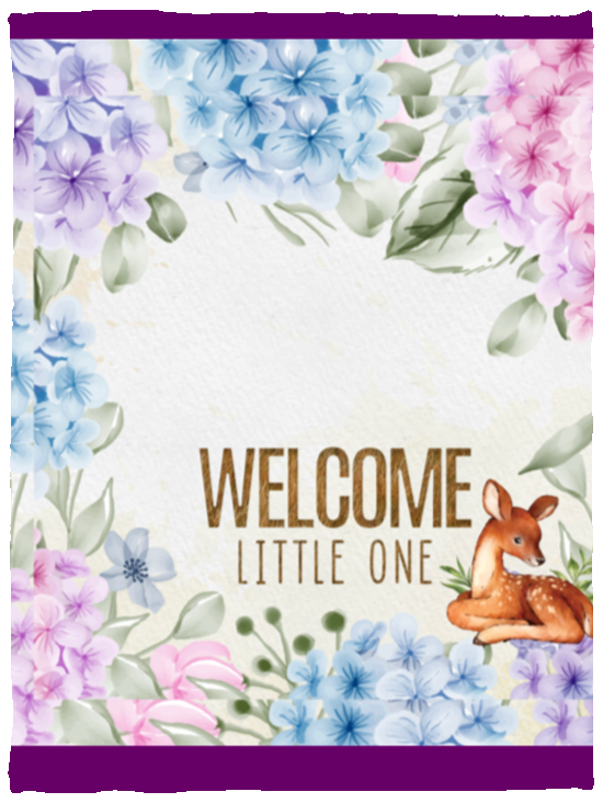 Welcome Little One Cozy Plush Fleece Blanket - 30x40