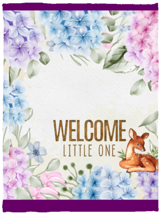 Welcome Little One Cozy Plush Fleece Blanket - 30x40