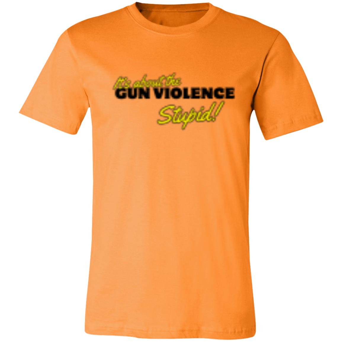 It's About The Gun Violence  Black 3001C Unisex Jersey Short-Sleeve T-Shirt