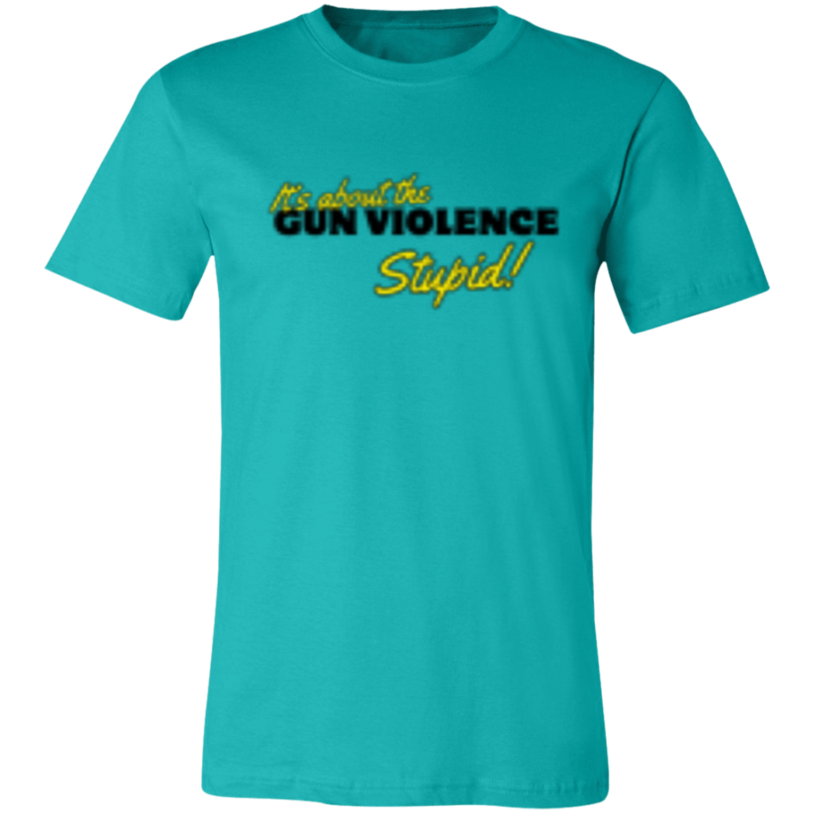 It's About The Gun Violence  Black 3001C Unisex Jersey Short-Sleeve T-Shirt