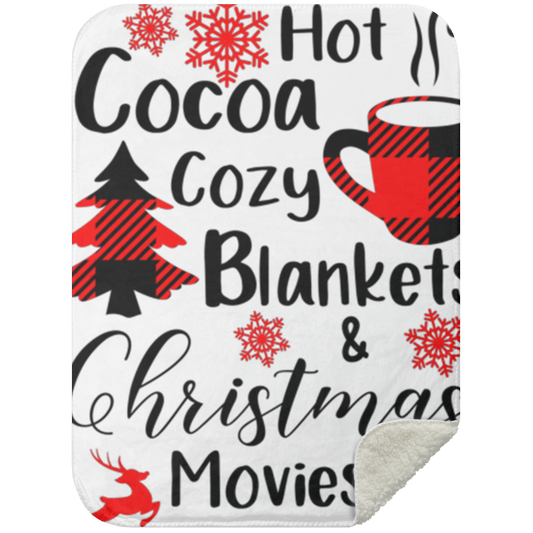 Hot Cocoa - Mink Sherpa Blanket 30x40