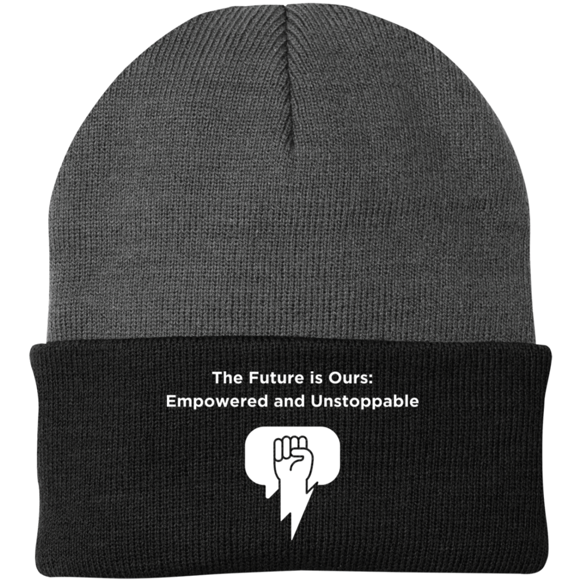 The Future Is Ours Embroidered Knit Cap