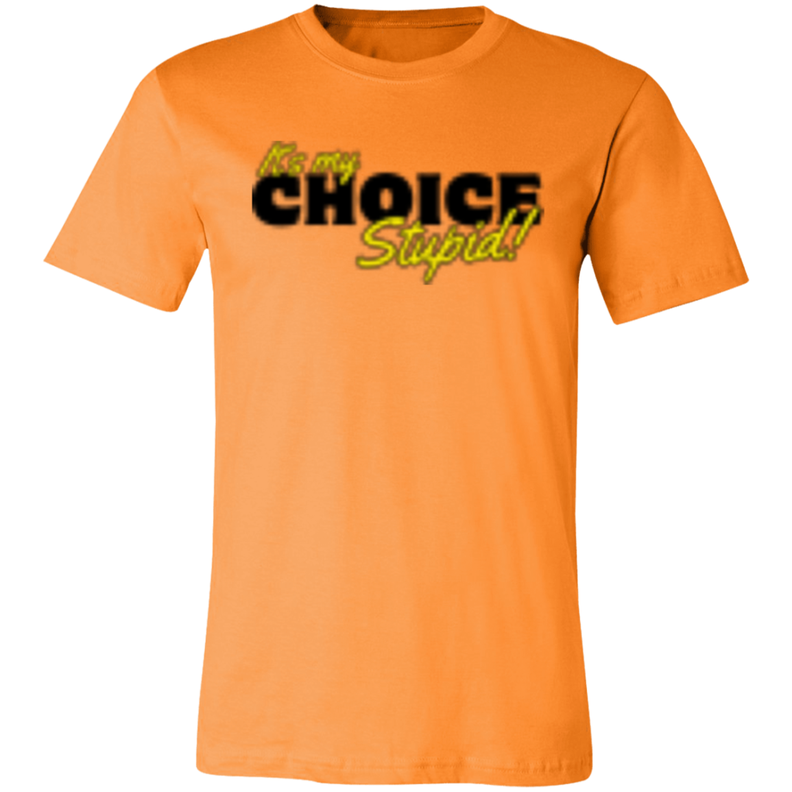 It's the Choice Black 3001C Unisex Jersey Short-Sleeve T-Shirt