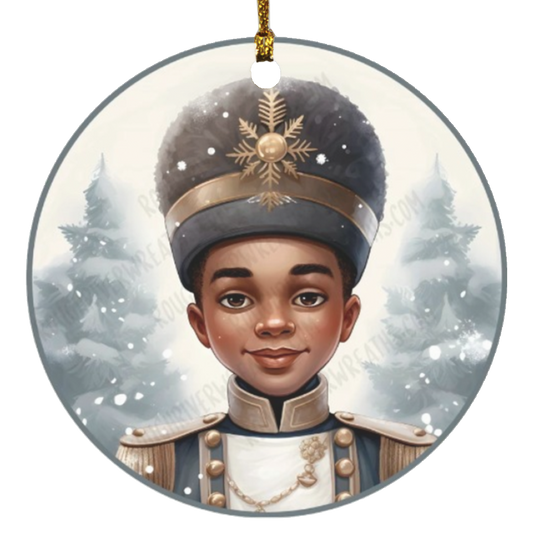 Drummer Boy Circle Ornament