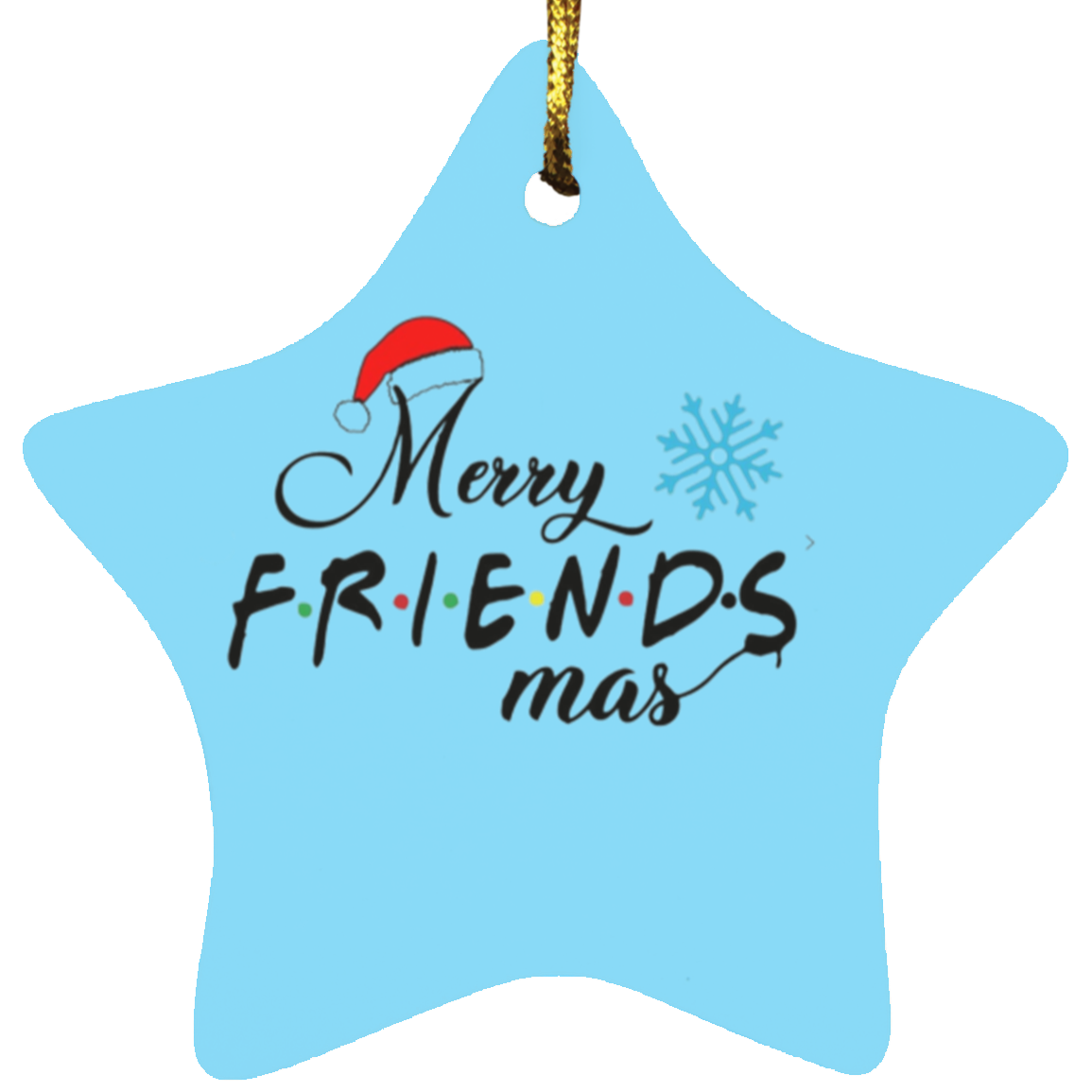 Merry Friendsmas Star Ornament