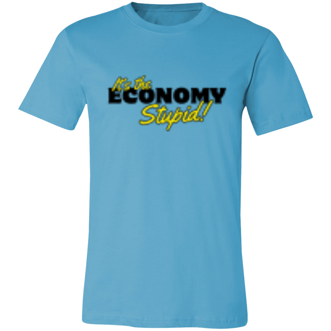 It's the Economy Black 3001C Unisex Jersey Short-Sleeve T-Shirt