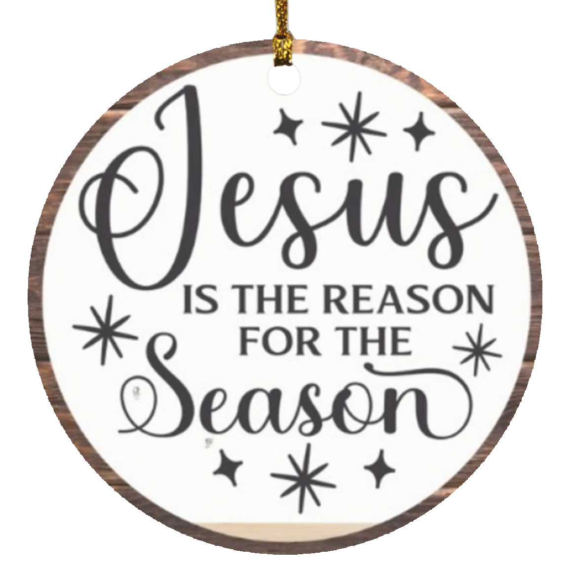 Jesus Is The Reason Circle Ornament