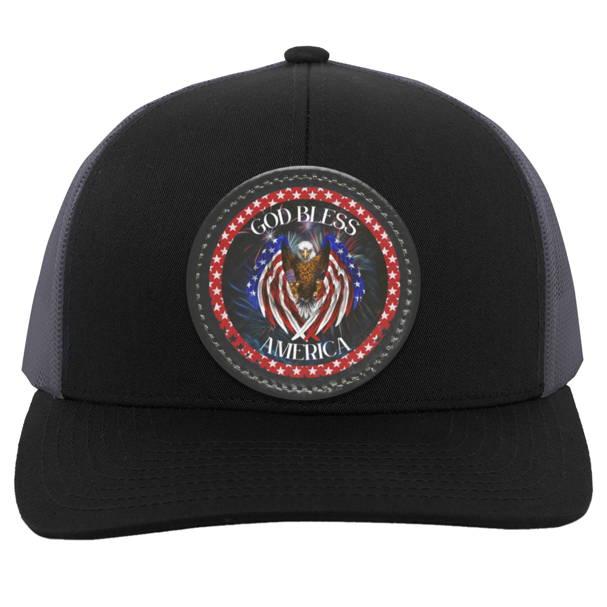 God Bless America (3)Trucker Snap Back - Patch