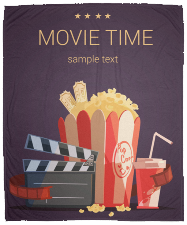 Movie Movie Time Cozy Plush Fleece Blanket - 50x60