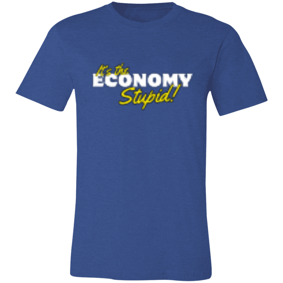 It's the Economy White 3001C Unisex Jersey Short-Sleeve T-Shirt