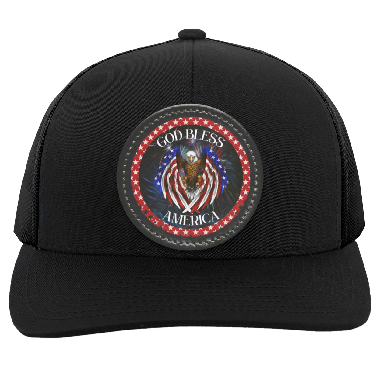 God Bless America (3)Trucker Snap Back - Patch