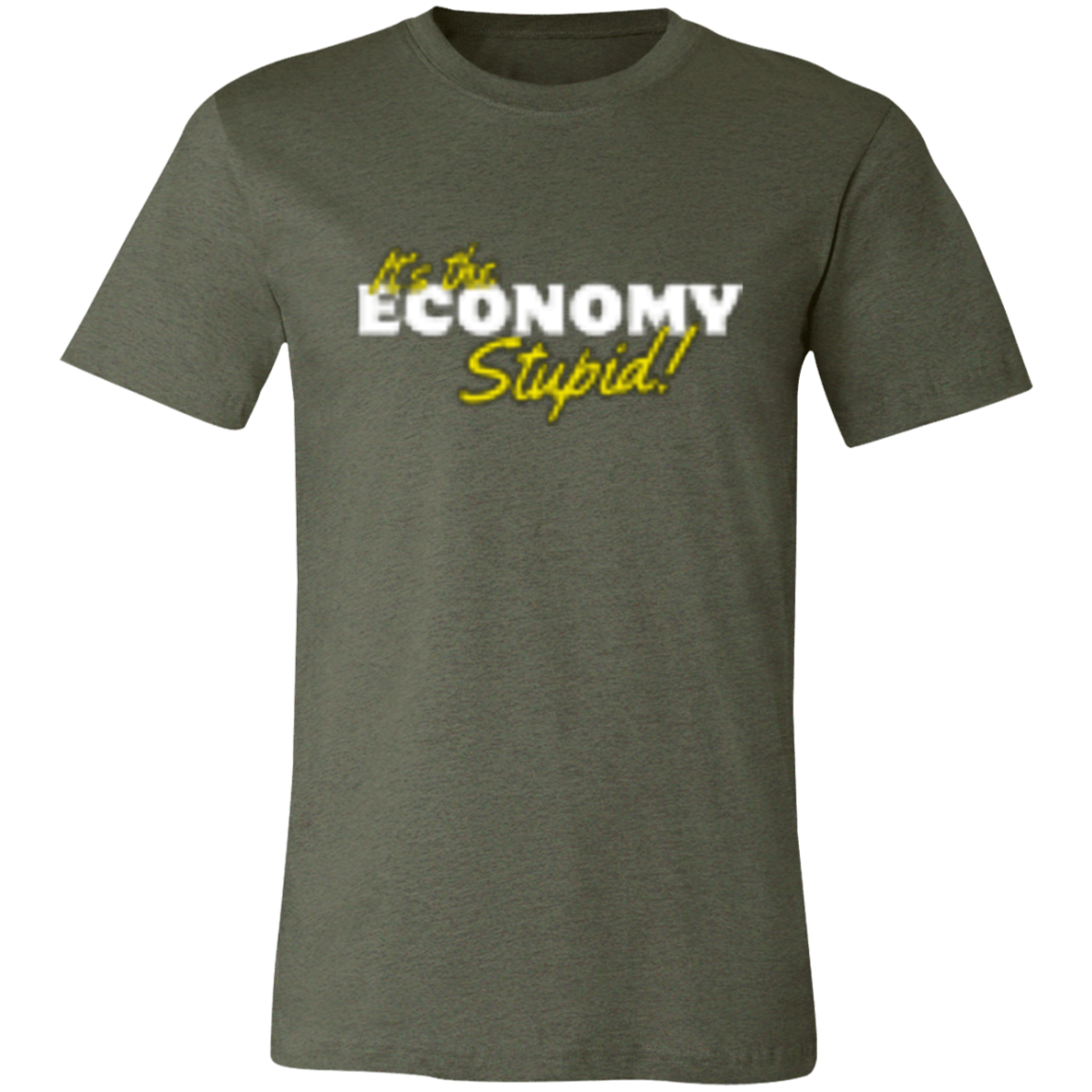 It's the Economy White 3001C Unisex Jersey Short-Sleeve T-Shirt