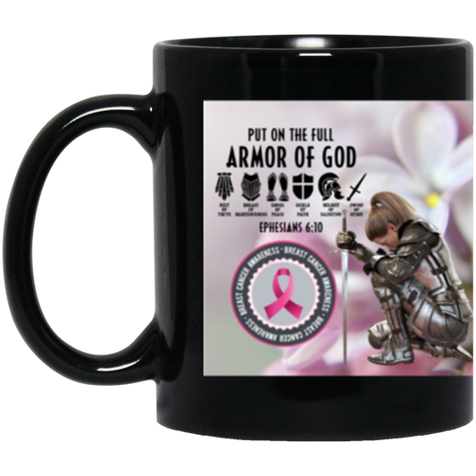 Put On The Full Armor Of God (2) 11oz Black Mug