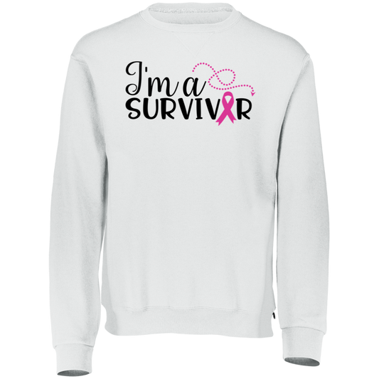 I am a survivor 698HBM Dri-Power Fleece Crewneck Sweatshirt