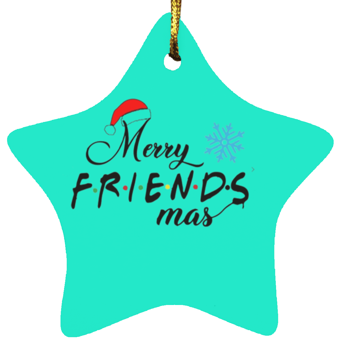 Merry Friendsmas Star Ornament