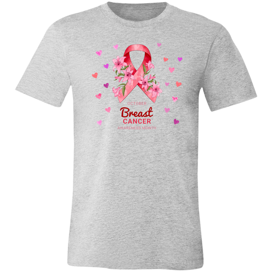 October Breast Cancer Awareness Unisex Jersey Short-Sleeve T-Shirt