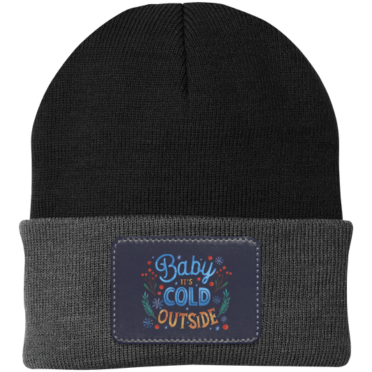 Baby It's Cold  Knit Cap - Patch