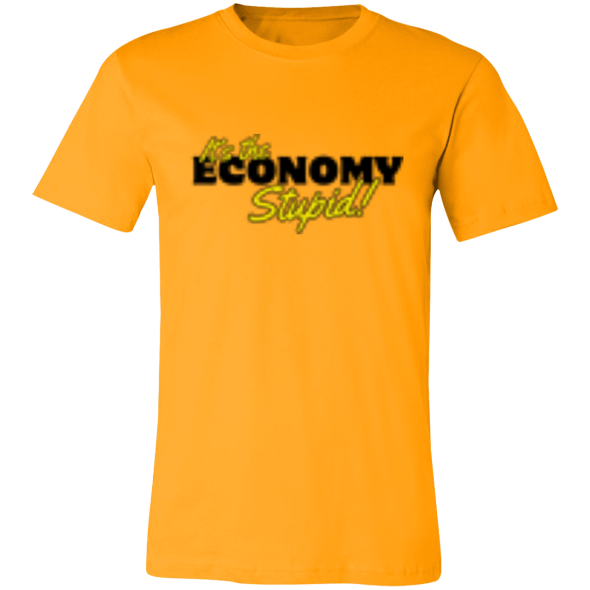 It's the Economy Black 3001C Unisex Jersey Short-Sleeve T-Shirt