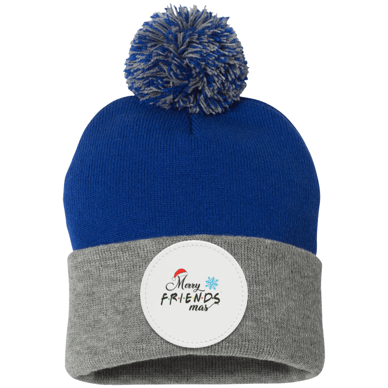 Merry Friendsmas Pom Pom Knit Cap - Patch