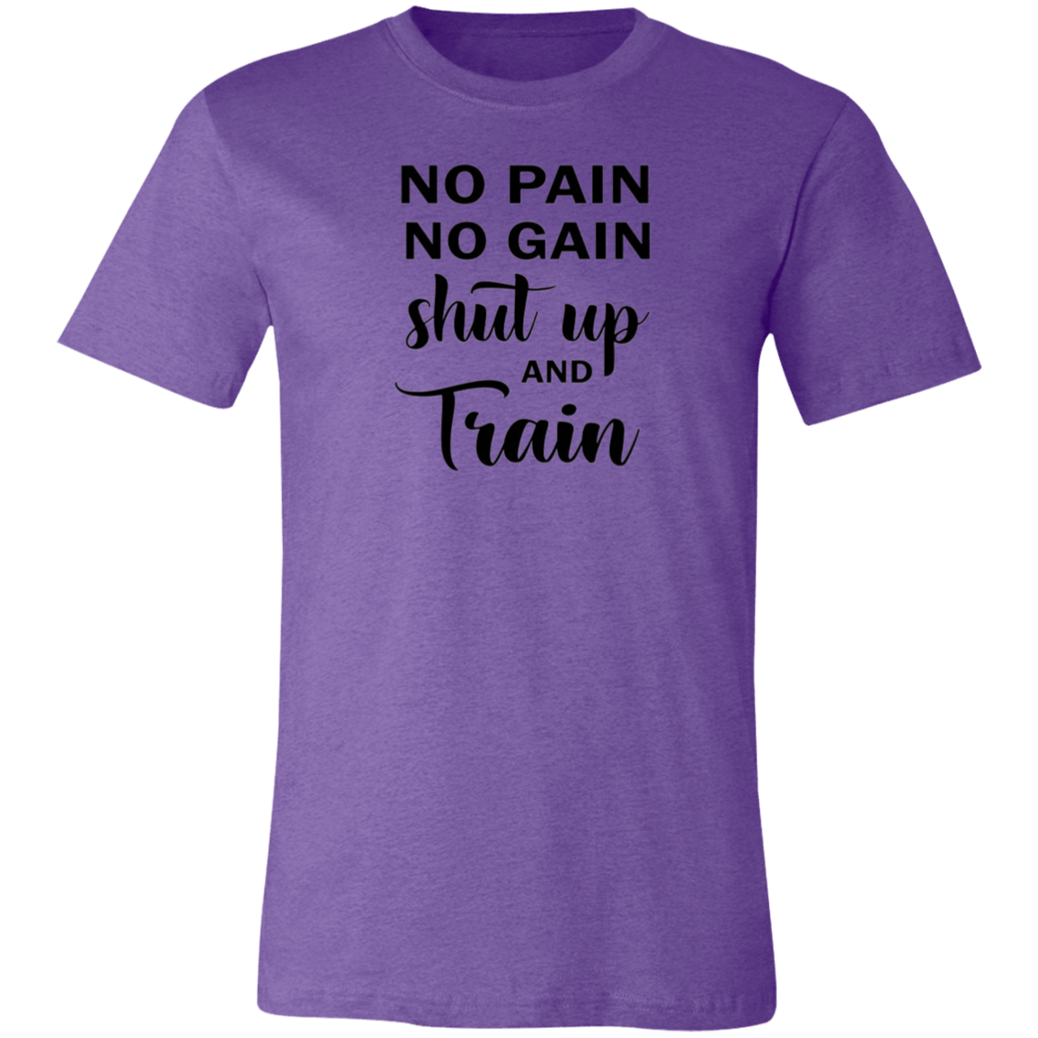 No Pain No Gain Unisex Jersey Short-Sleeve T-Shirt