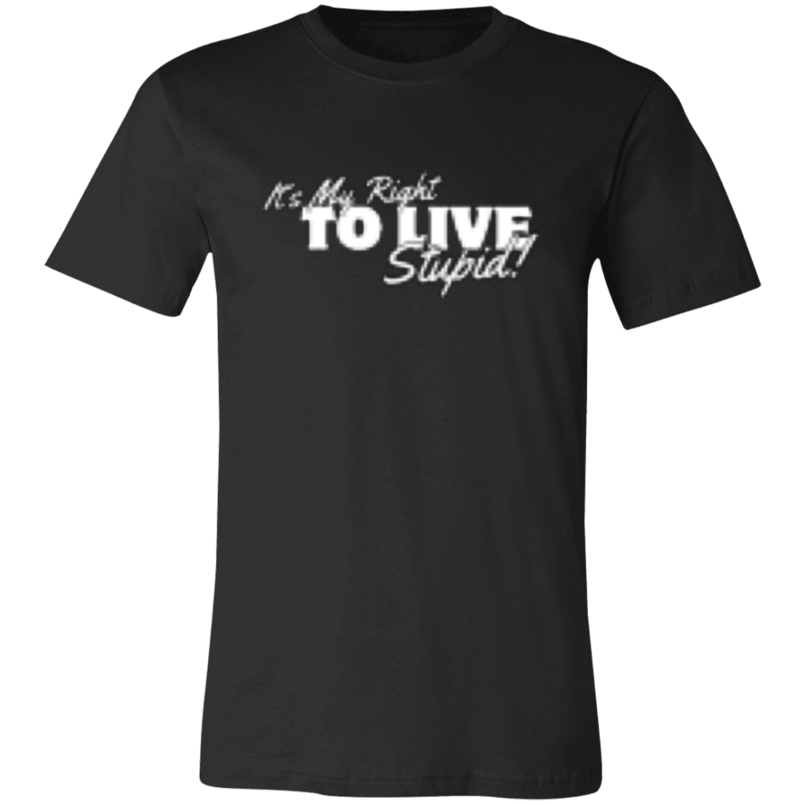 It's my right to Live White (1) 3001C Unisex Jersey Short-Sleeve T-Shirt