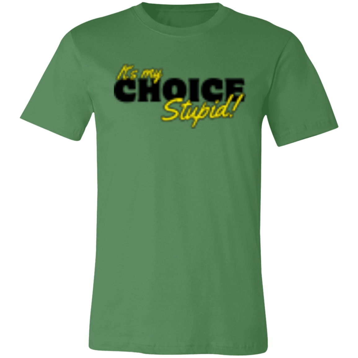 It's the Choice Black 3001C Unisex Jersey Short-Sleeve T-Shirt