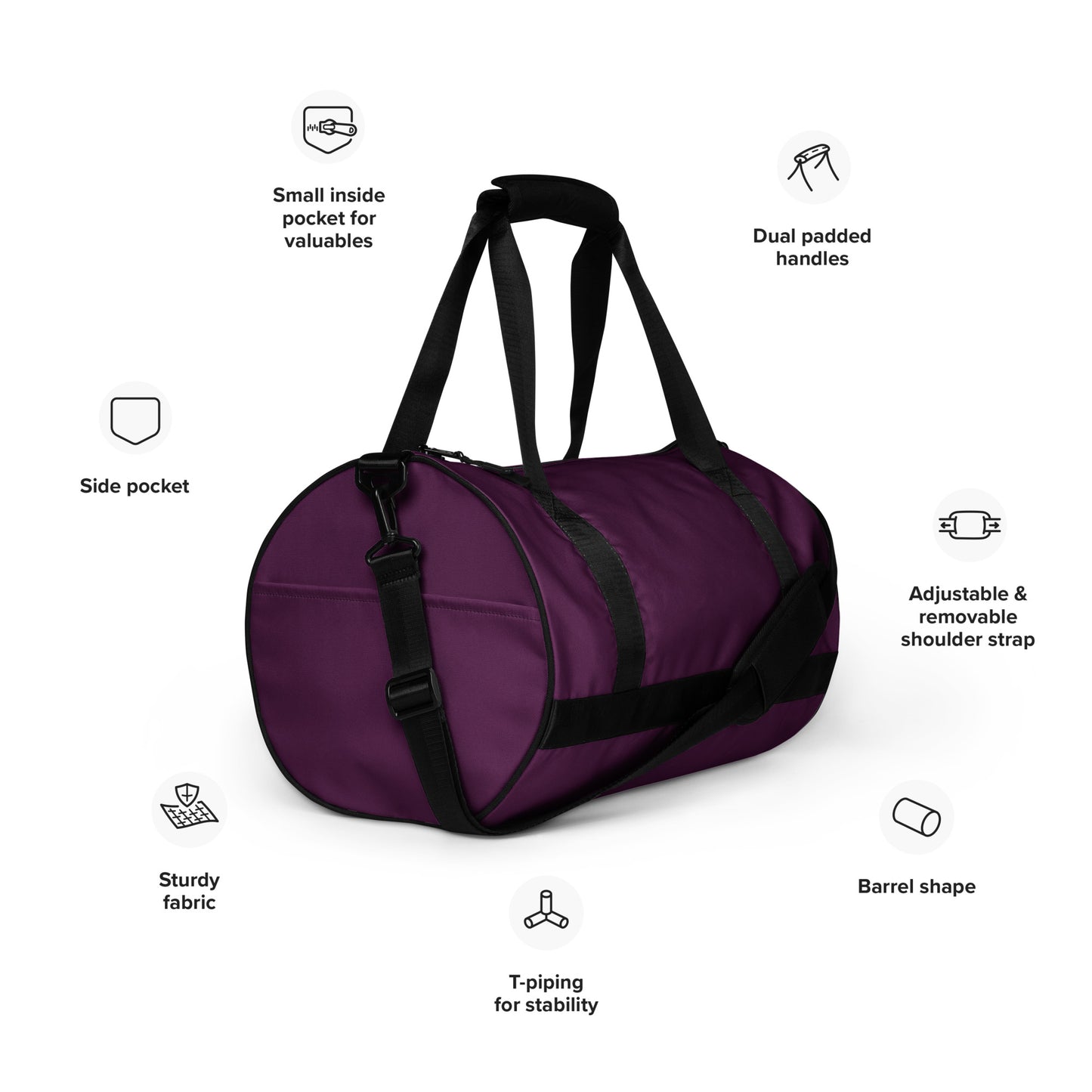 Carmel Signature Collections gym bag (Purple)