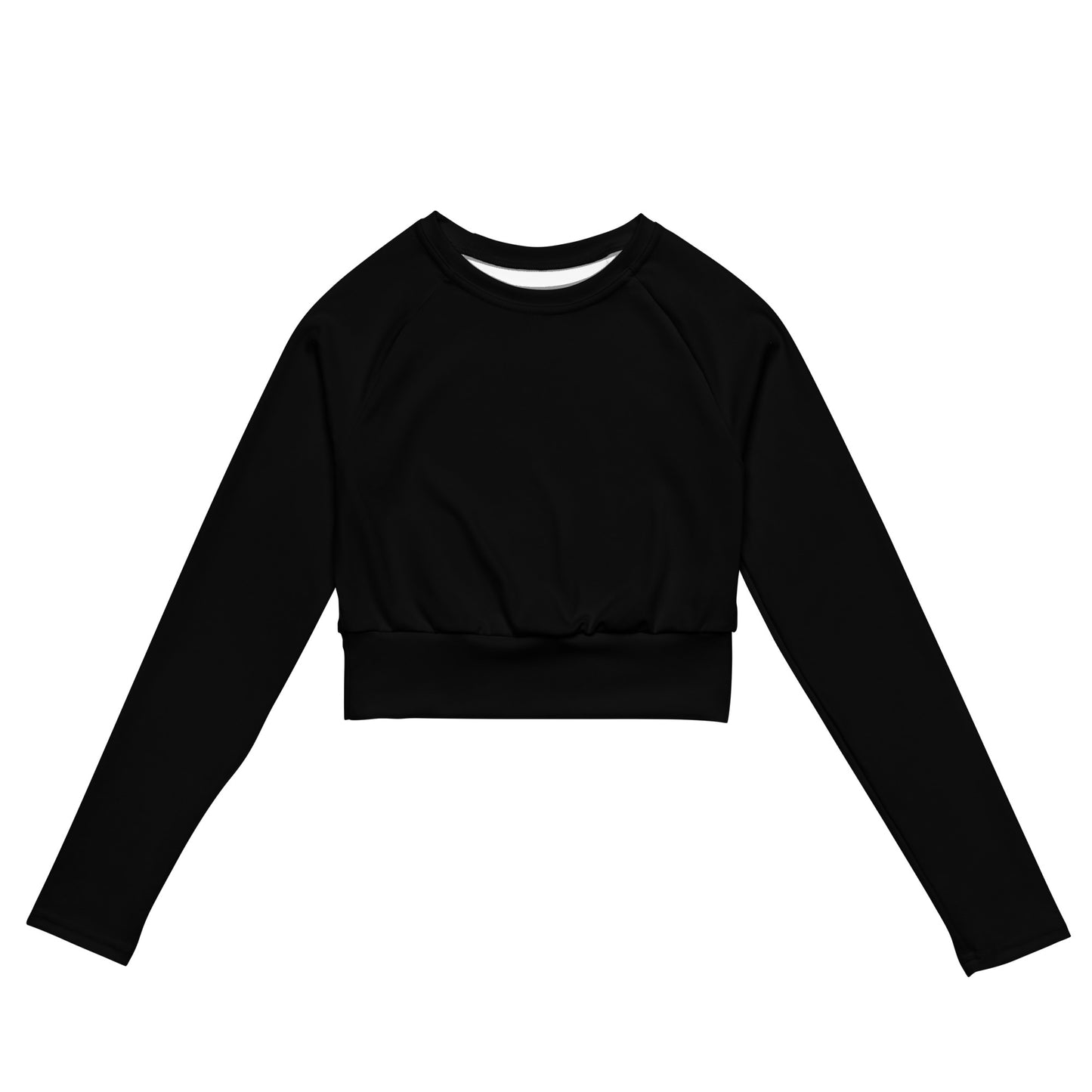 Carmel Signature Easy Recycled long-sleeve crop top (Black)