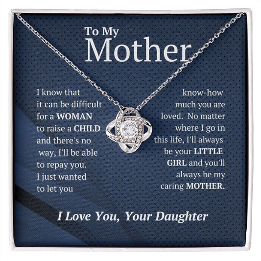 MOTHER'S DAY SALE 50% Off! HURRY! (Almost Sold Out) Mother Love Knot -Necklace From-Daughter