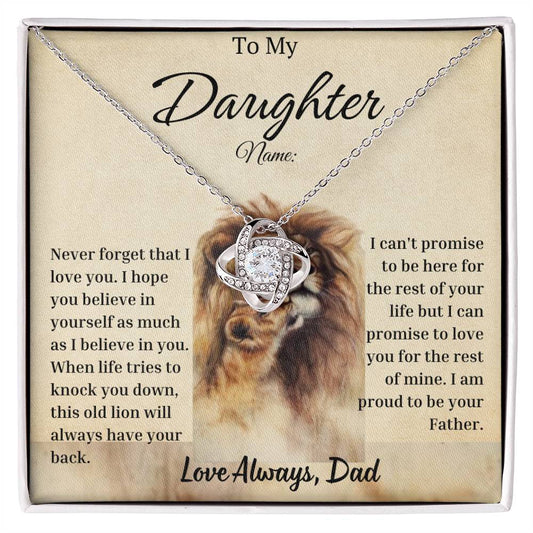 Unbreakable Love, The Father's Gift - The Love Knot Necklace