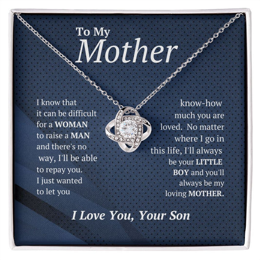 MOTHER'S DAY SALE! 50% Off! HURRY! (Almost Sold Out) Mother Love Knot -Necklace From-Son