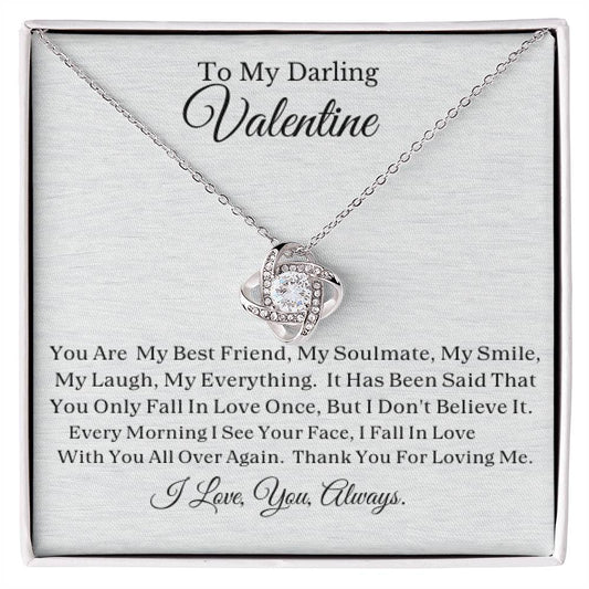 My Darling Valentine Love Knot Necklace