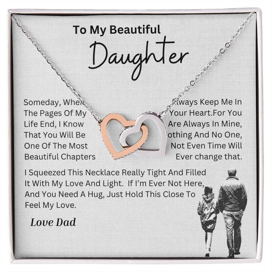 Celebrate Your Legacy with the Interlocking Hearts Necklace🌟Every moment with your daughter is a treasure, to be celebrated.