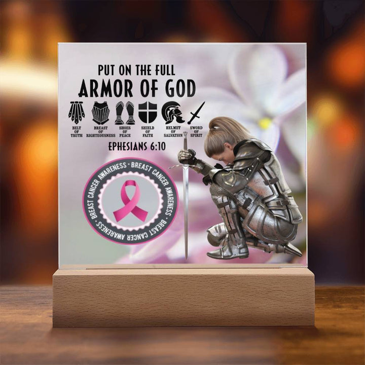 Warrior's Embrace: Defenders of Hope Acrylic Square Plaque