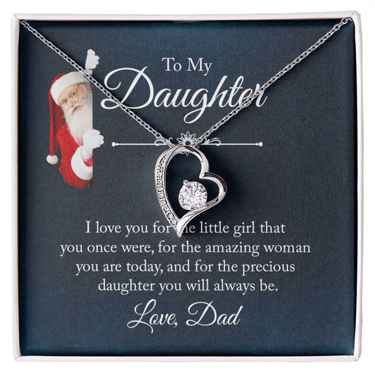 To My Daughter Forever Love Necklace