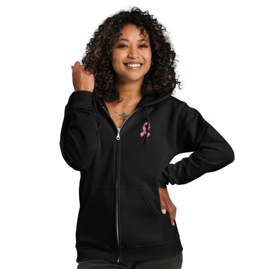 Breast Cancer Awareness Unisex heavy blend zip hoodie